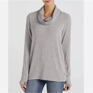 Michael Stars Cowl Neck Top with Thumbholes - LP